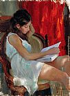Vladimir Volegov Reading a novel painting